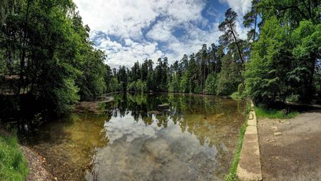 Blick auf den Donoper Teich am Pivitker Wasserweg