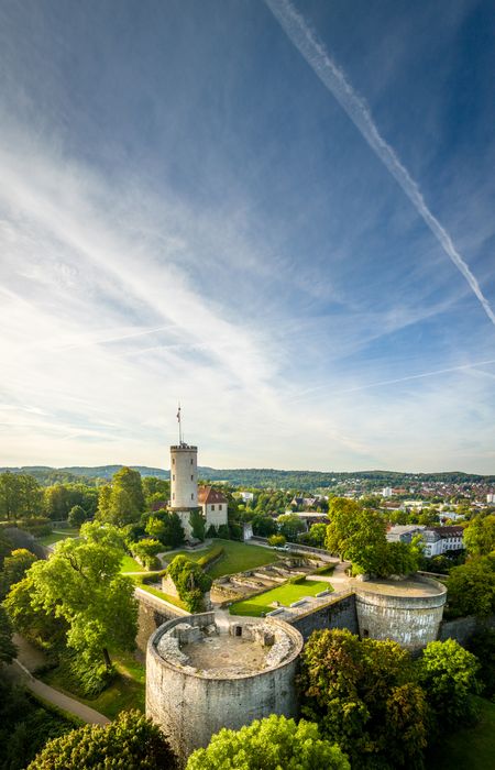 Blick auf die Sparrenburg in Bielefeld