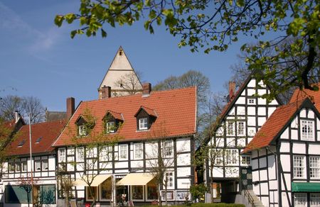 Das "Haller Herz", historisches Zentrum von Halle Westfalen