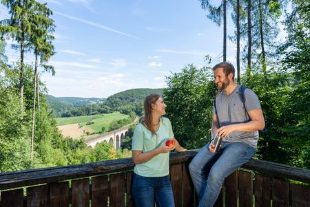 Aussichtsplattform am kleinen Viadukt in Altenbeken