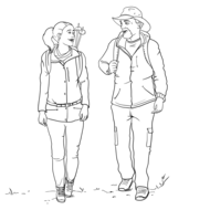 Zeichnung Anna & Hermann
