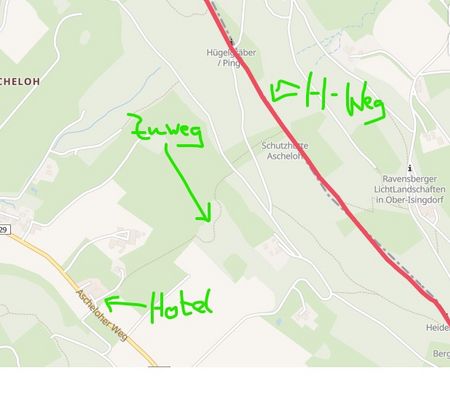 Lage Hotel Rehkitz auf Karte