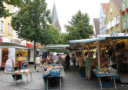 Wochenmarkt in Steinheim, Foto: Stadtmarketing Steinheim
