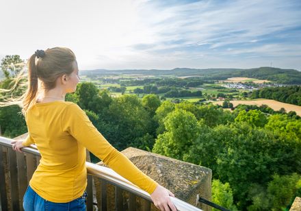 Aussicht von der Burg Ravensberg in Borgholzhausen