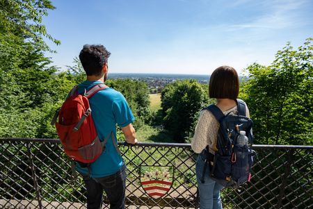 Blick von der Kaffeemühle oberhalb von Halle Westfalen