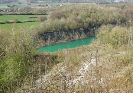 Ausblick auf den Lengericher Canyon im Frühjahr, ohne Laub