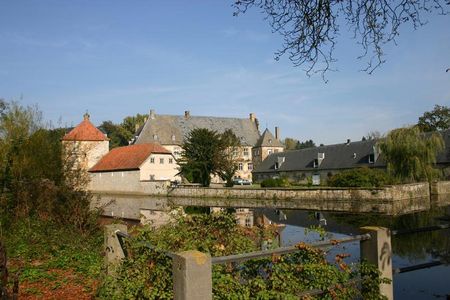Blick auf das Wasserschloss Tatenhausen