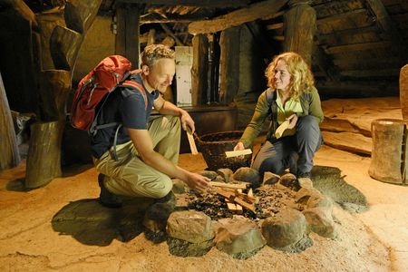 Im Archäologischen Freilichtmuseum Oerlinghausen