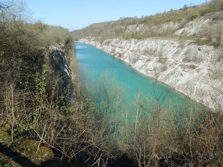 Der Lengericher Canyon fotografiert von der östlichen Aussichtsplattform an der TeutoSchleife Canyonblick.Foto: Teutoburger Wald Tourismus, Ina Bohlken