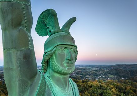 Nahaufnahme Kopf Hermannsdenkmal