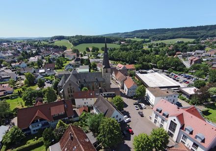 Blick von oben auf Werther in Westfalen