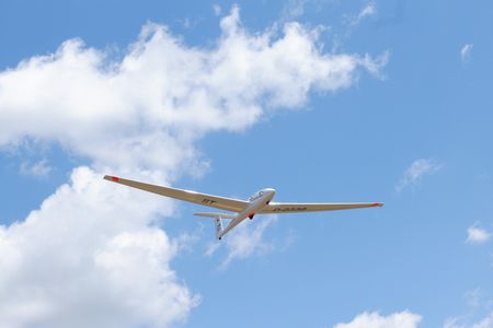 Segelflugzeug in der Luft