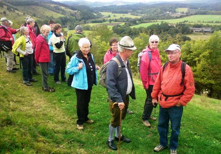 Seniroenwandergruppe in Marsberg unterwegs