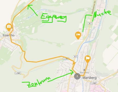 Lage Landgasthof Mücke auf Karte